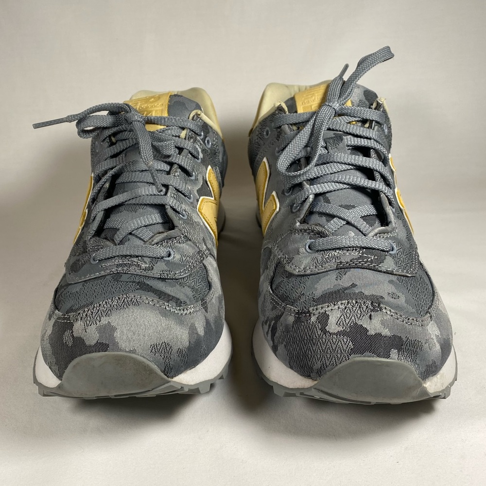 New Balance Men's Gray 574 Camo Steel Sneaker 👟 🔥